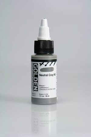 Encre Acrylic High Flow Golden I 30ml Gris Neutre n°5