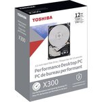 TOSHIBA - Disque dur Interne - X300 - 12To - 7200 tr/min - 3.5 Boite Retail (HDWR21CEZSTA)