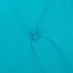 vidaXL Coussins de chaise à dossier haut 6 Pièces turquoise tissu