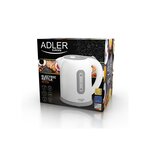 Bouilloire plastique 1,7L AD1234 Blanc/Gris ADLER EUROPE