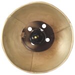 vidaXL Lampe murale Style industriel Laiton Rond E27