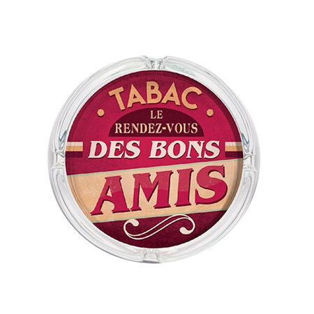 Cendrier en verre - Amis