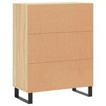 vidaXL Buffet chêne sonoma 69 5x34x90 cm bois d'ingénierie