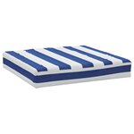 vidaXL Coussins de palette 2 Pièces rayures bleues/blanches tissu oxford