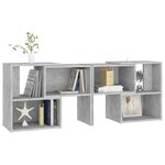 vidaXL Meuble TV Gris béton 104x30x52 cm Aggloméré