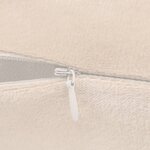 vidaXL Housses de coussin 4 Pièces Tissu 50x50 cm Blanc cassé