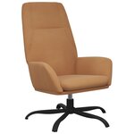 vidaXL Chaise de relaxation avec tabouret Taupe Tissu microfibre