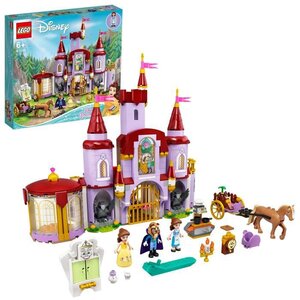 Lego 43196 disney le château de la belle et la bete jouet du film disney avec mini figurines