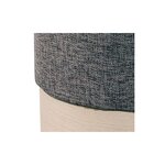 Pouf scandinave en tissu base bois 30 cm