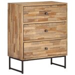 vidaXL Buffet Bois de teck recyclé 60 x 30 x 75 cm