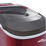 vidaXL Appareil à glaçons Rouge 2 4 L 15 kg / 24 h