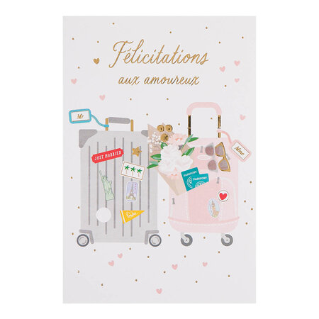 Carte Mariage Félicitations Aux Amoureux - Draeger paris