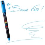 Marqueur Posca Bleu clair PC1MR Pointe calibrée extra-fine