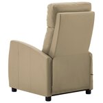 vidaXL Fauteuil de massage Cappuccino Similicuir