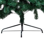 vidaXL Sapin de Noël artificiel moitié avec support vert 210 cm PVC