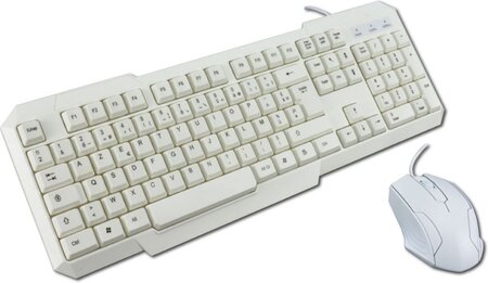 Pack Clavier - Souris MCL Samar (Blanc)