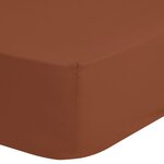 Good Morning Drap-housse 160x200 cm Terre cuite