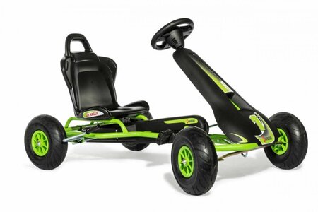 Kart à pédales noir vert Ferbedo GoKart AR 8G