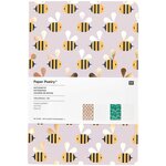 Lot de 2 carnets de notes A5 fleurs et abeilles
