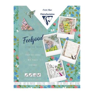 Album créatif multi-activités adultes 26x21cm - fleurs des champs