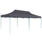 vidaXL Tente de réception pliable avec parois 3 x 6 m Anthracite