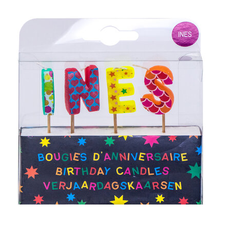 Bougies d'anniversaire inès