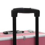 vidaXL Chariot de maquillage Aluminium Rose