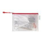 Pochettes à zip a5 tarifold couleur - sachet de 8 - rouge