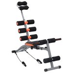 vidaXL Appareil d'exercices abdominaux en L avec cordes élastiques