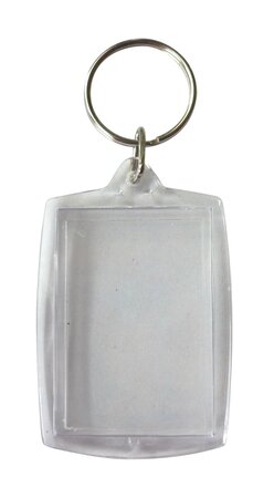 Porte-clés transparents Rectangle 6 pièces