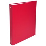 Exacompta - classeur a anneaux - dos 40 mm - 21 x 29 7 - 4 anneaux - remborde plastique 18/10eme - couleur rouge