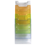 Distributeur De Prospectus 5 Compartiments A4 - Cristal - Exacompta