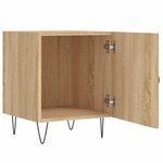 vidaXL Tables de chevet 2 Pièces chêne sonoma 40x40x50 cm bois ingénierie