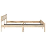 vidaXL Cadre de lit Bois de manguier massif 200 cm