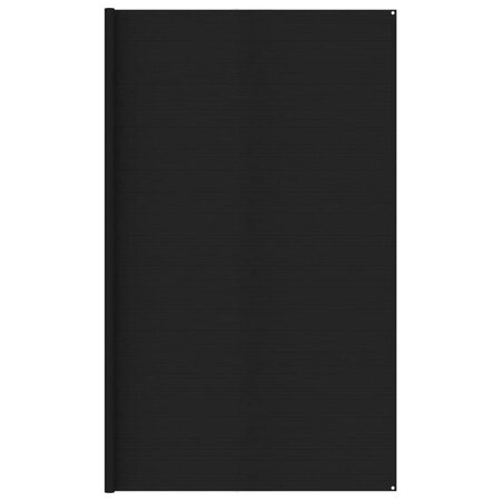 vidaXL Tapis de tente 400x600 cm Noir
