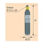 Cartouche désenfumage CO2 150G D15 D50 50C