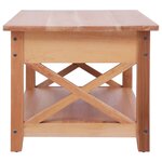 vidaXL Table basse 100x55x46 cm Bois d'acajou massif