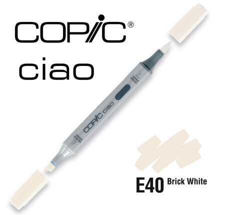Marqueur à l'alcool Copic Ciao E40 Brick White