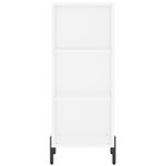 vidaXL Buffet haut Blanc 34 5x32 5x180 cm Bois d'ingénierie