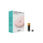 Logitech souris filaire m350 pebble rose