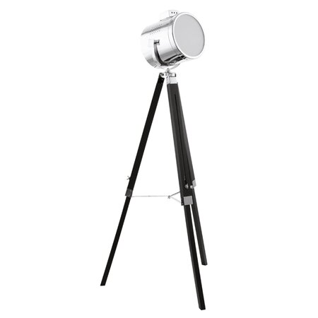Lampe de plancher chromé/noir eglo upstreet 150 cm