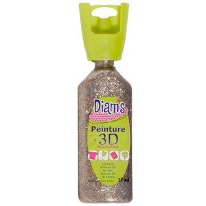 Peinture Diam's 3D 37 ml Pailleté Champagne