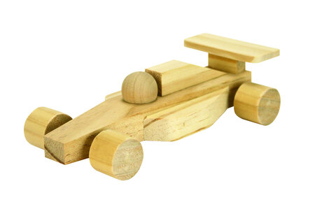 Déco en bois Voiture Formule 1 bois 16 5 x 8 5 x 4 5 cm