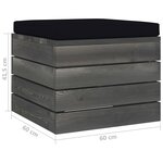 vidaXL Salon palette de jardin 8 Pièces avec coussins Bois de pin massif