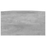 vidaXL Support de moniteur Gris béton 100 x 24 x 13 cm Aggloméré