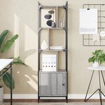 vidaXL Bibliothèque avec porte sonoma gris 44 5x30x154 5 cm