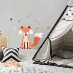 Adhésif décoratif mural renard