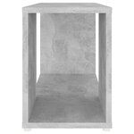 vidaXL Meuble TV Gris béton 60x24x32 cm Aggloméré