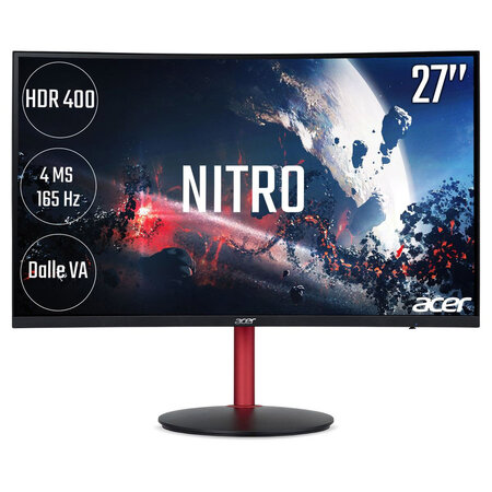 Acer nitro xz2 68 6 cm (27") 1920 x 1080 pixels full hd led noir  rouge