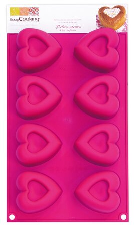 Moule en silicone Multi 8 coeurs